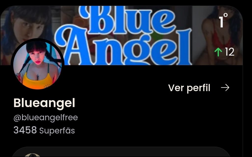 Print do perfil de Blueangel (@blueangelfree) na 1ª posição no Privacy